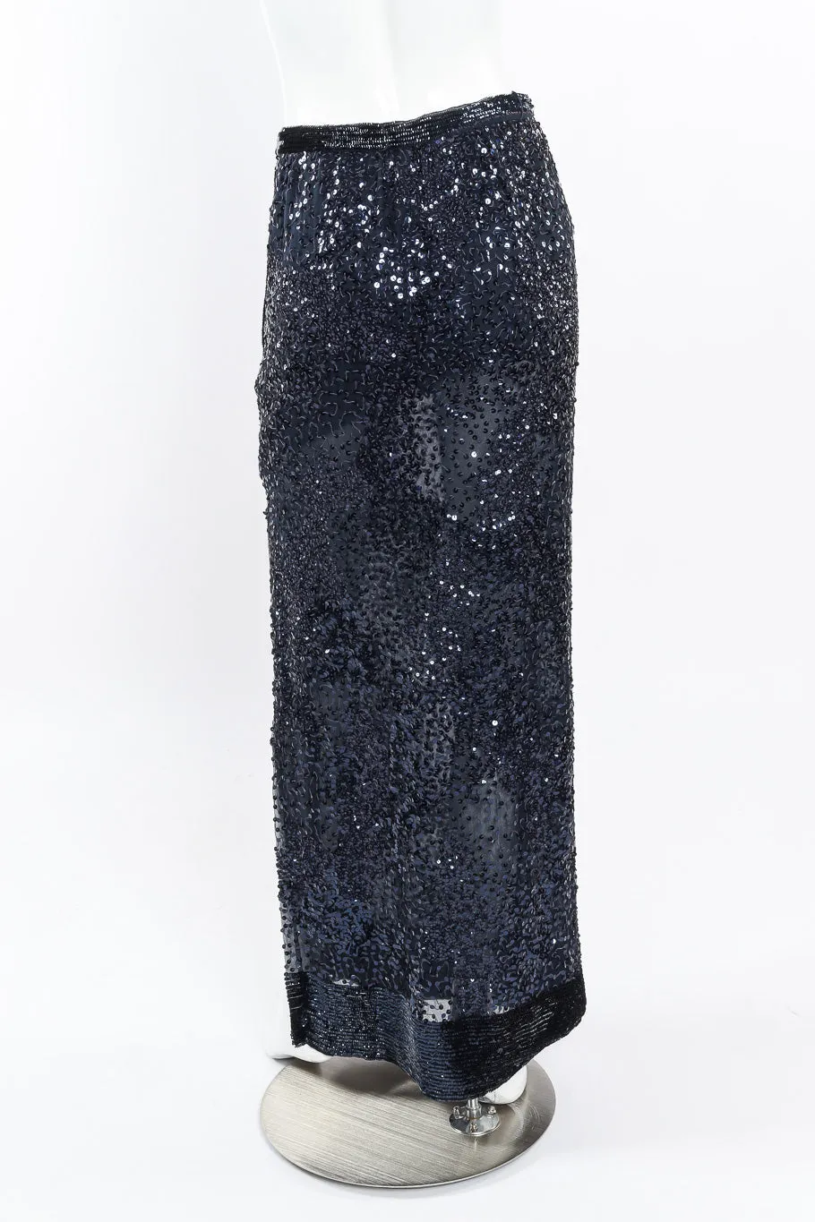 Chiffon Sequin Maxi Skirt