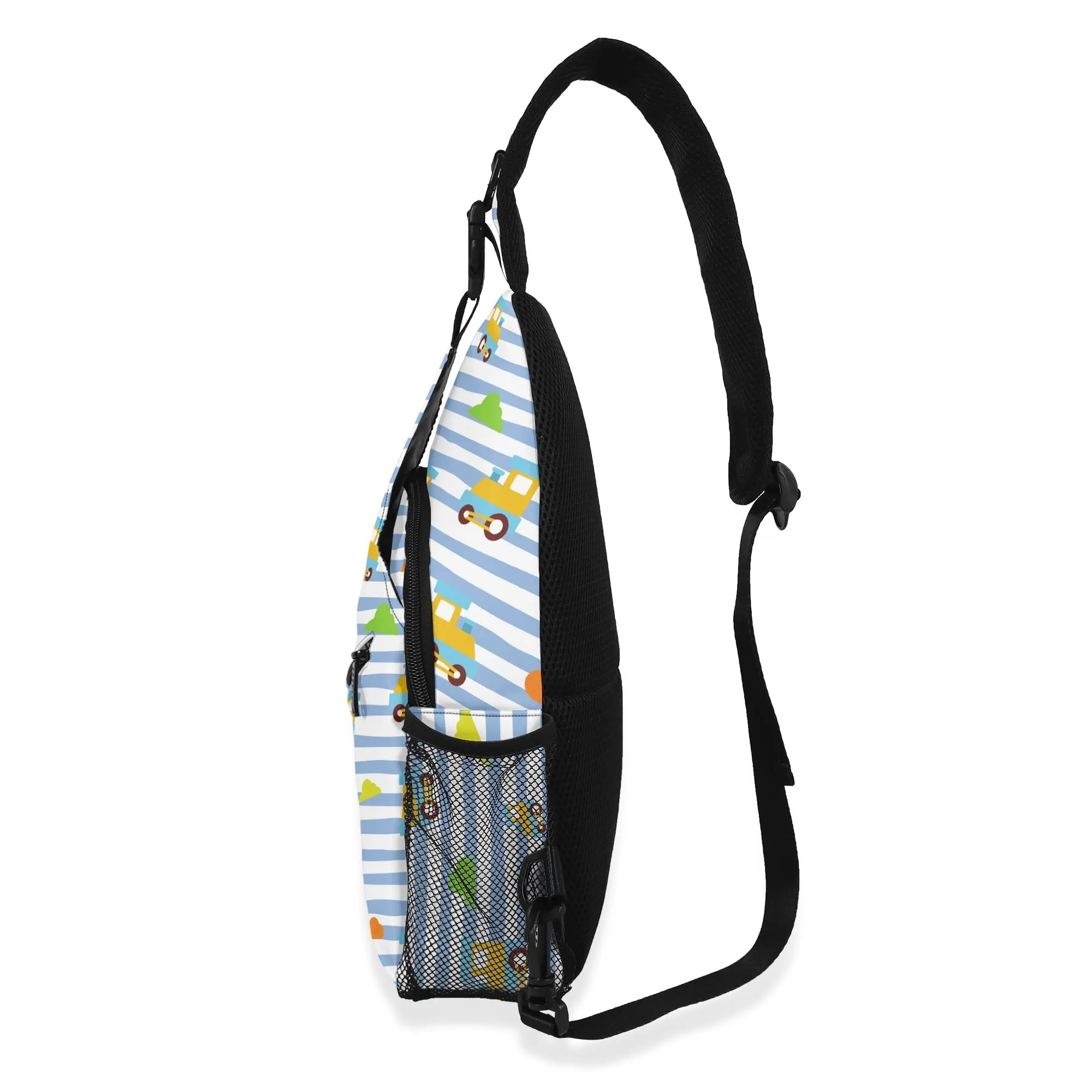 Choo-Choo Stripes Unisex Crossbody Bag