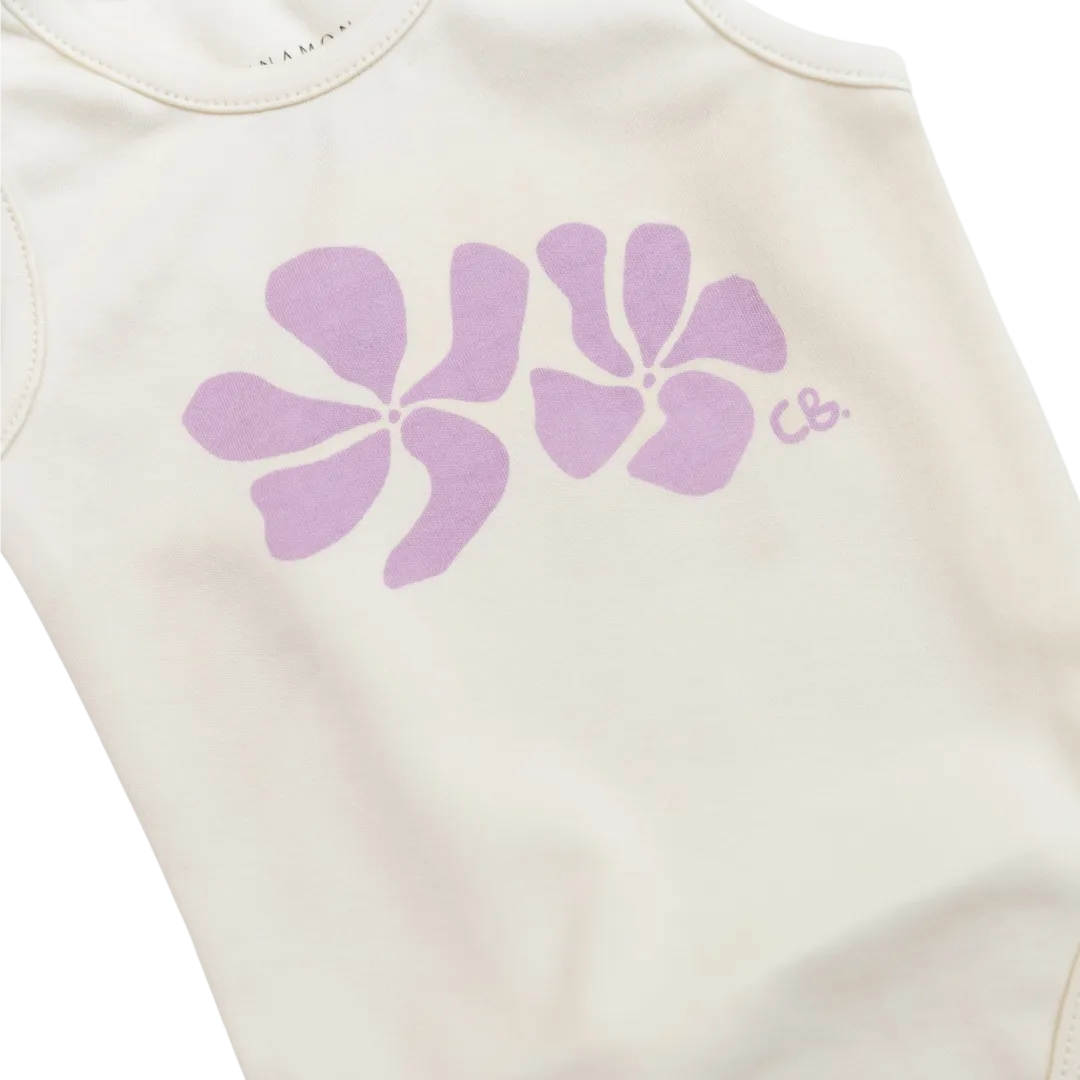 CINNAMON BABY BIG ISLAND ROMPER - LILAC