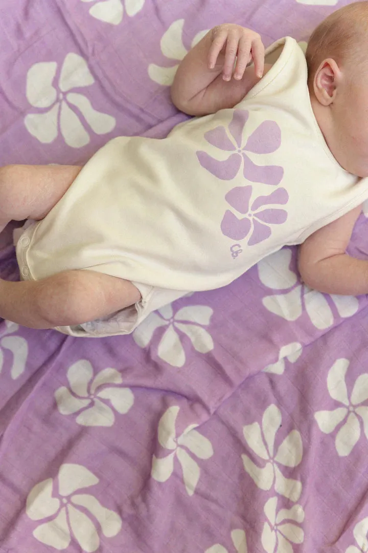 CINNAMON BABY BIG ISLAND ROMPER - LILAC