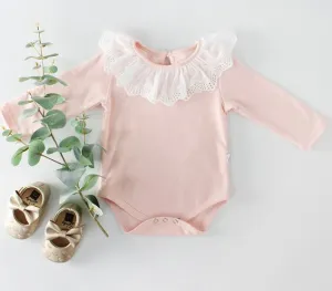 Classic Frilled Collar Romper