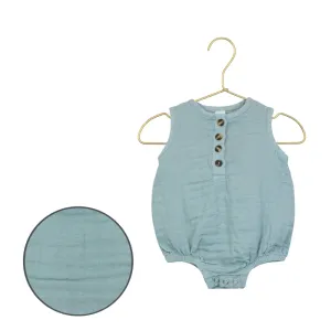 Cloud Muslin™ Bubble Romper | Steel