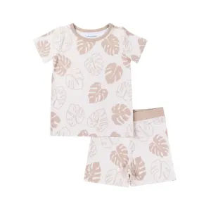 Coco Moon Short Bamboo Pajamas Toasted Monstera
