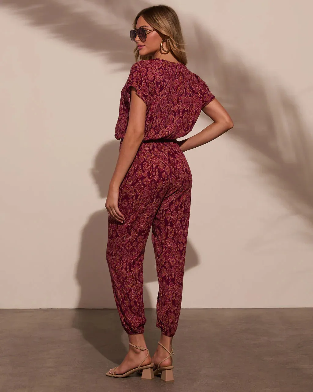 Colfax Printed Pocketed Jumpsuit