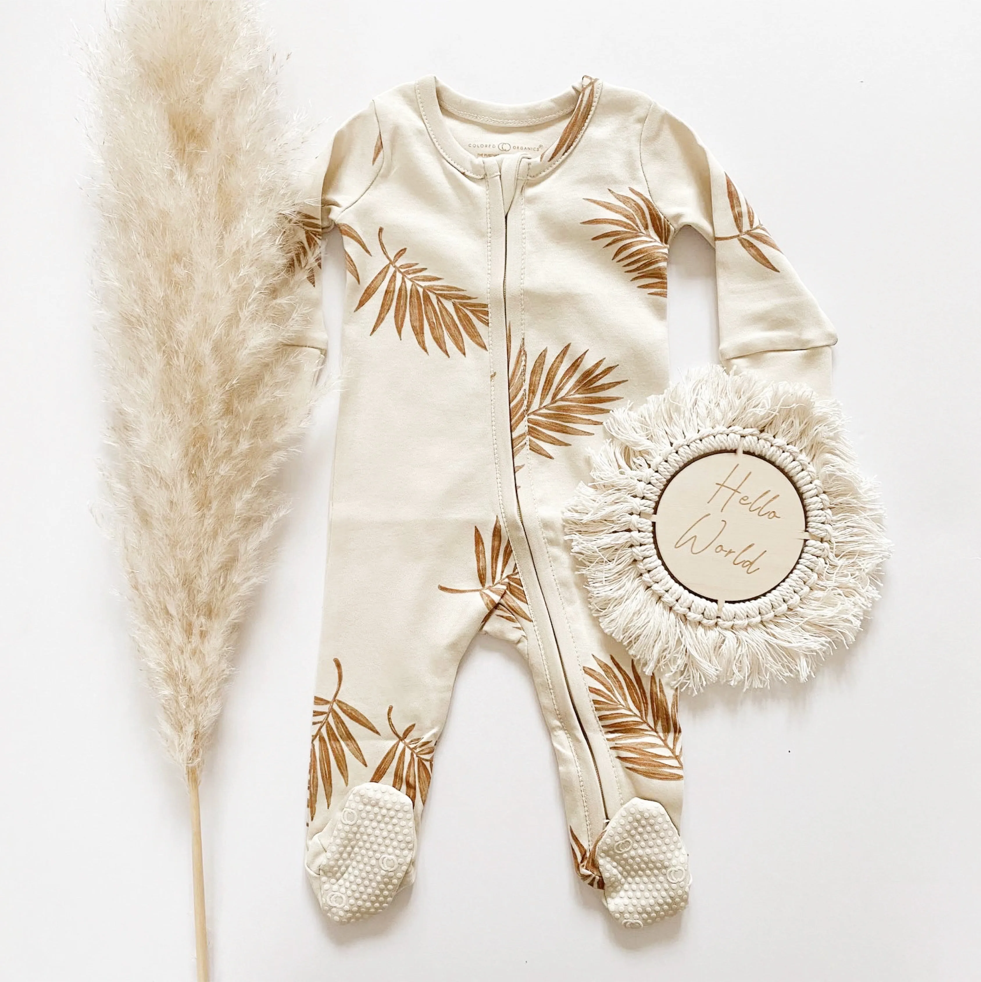 Colored Organics | Peyton Zipper Sleeper | Palm