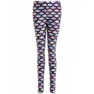 Colorful Scale Print Leggings - One Size