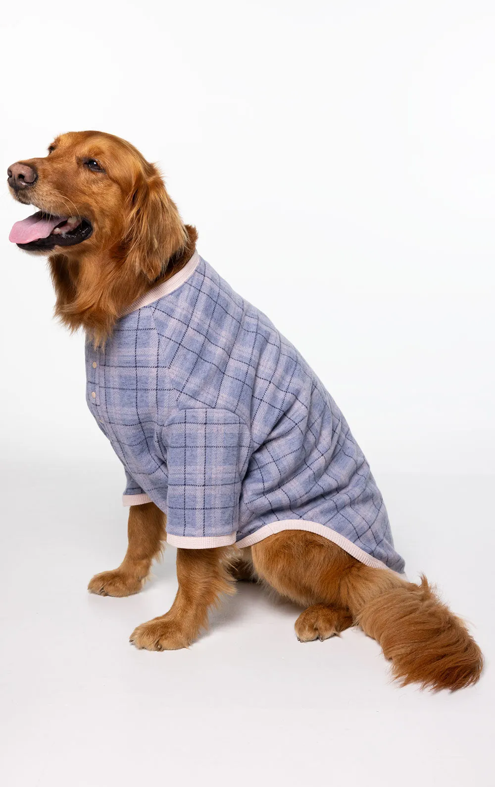 Comfort Knit Pet Pajamas - Dusty Plaid Pet & Owner