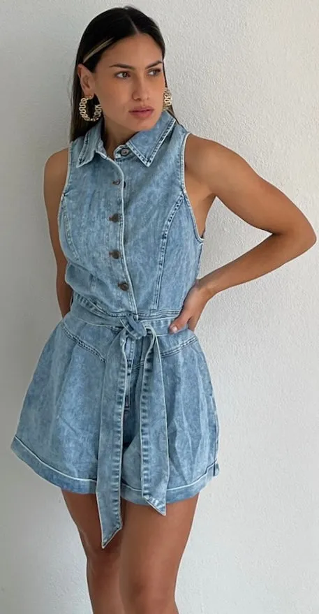 Complete Crush Denim Romper