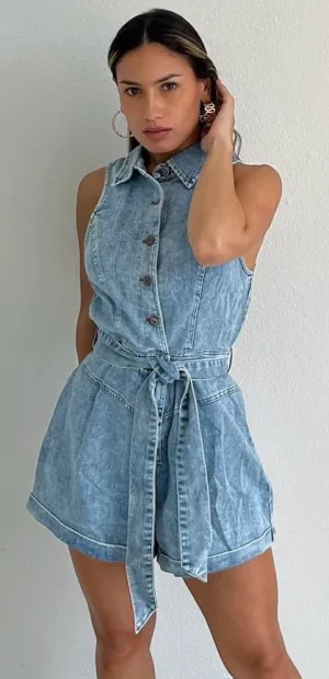Complete Crush Denim Romper