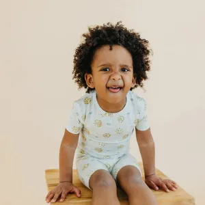 Copper Pearl Chip 2 Piece Short Sleeve PJ Set