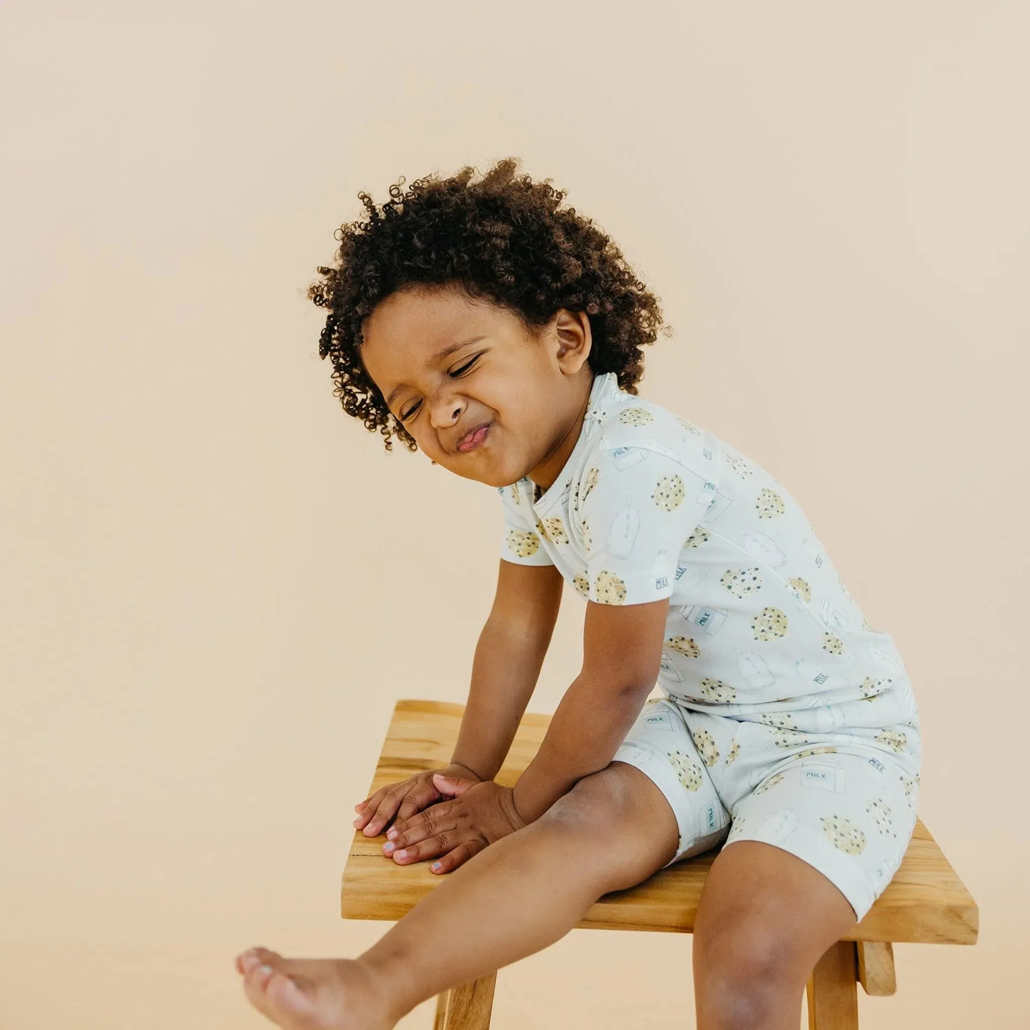 Copper Pearl Chip 2 Piece Short Sleeve PJ Set