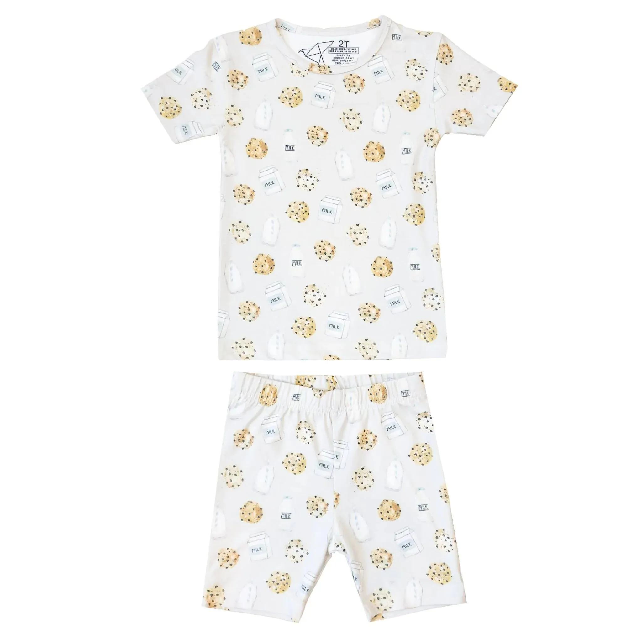 Copper Pearl Chip 2 Piece Short Sleeve PJ Set