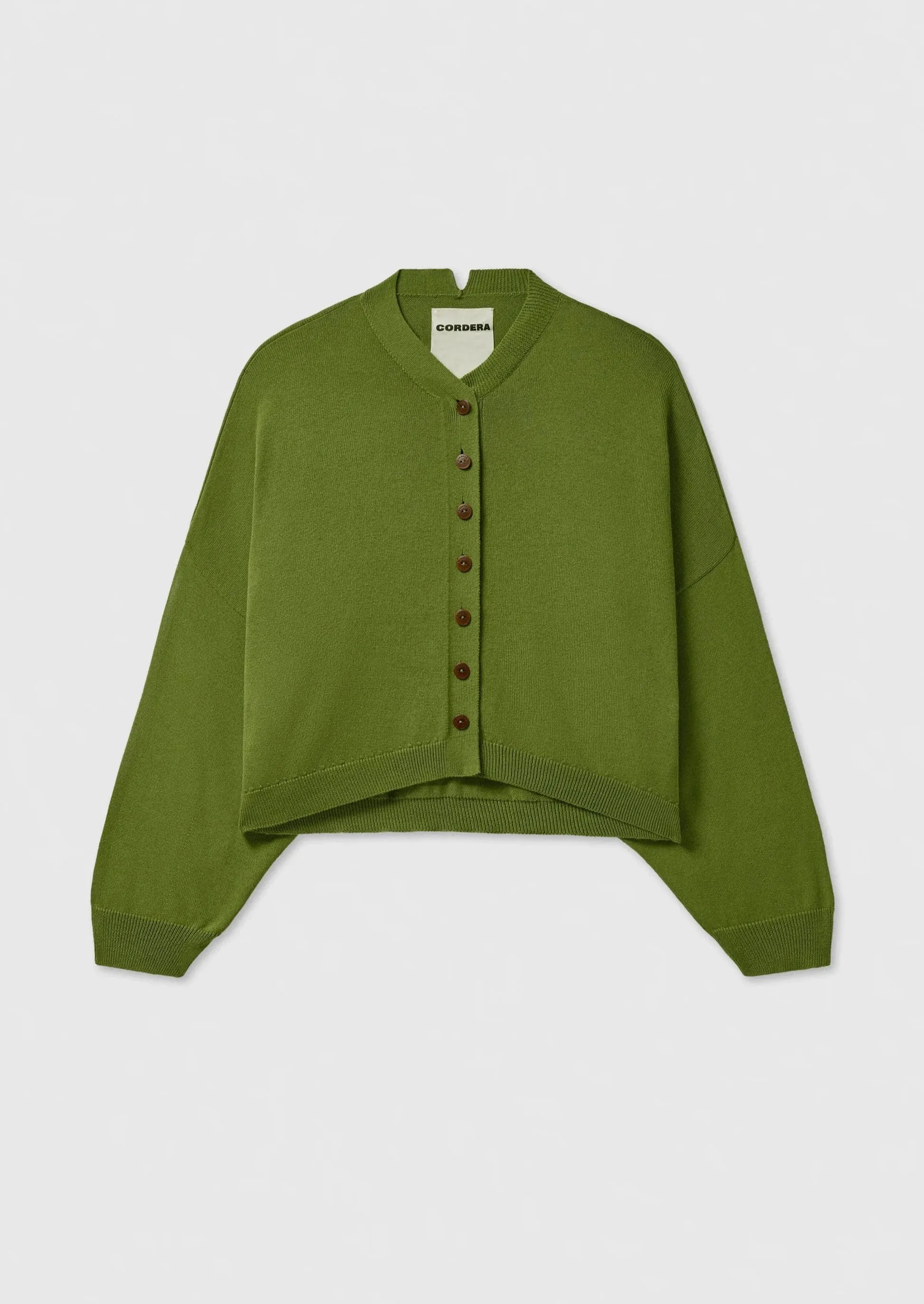 Cotton & Cashmere Cardigan, Woodbine