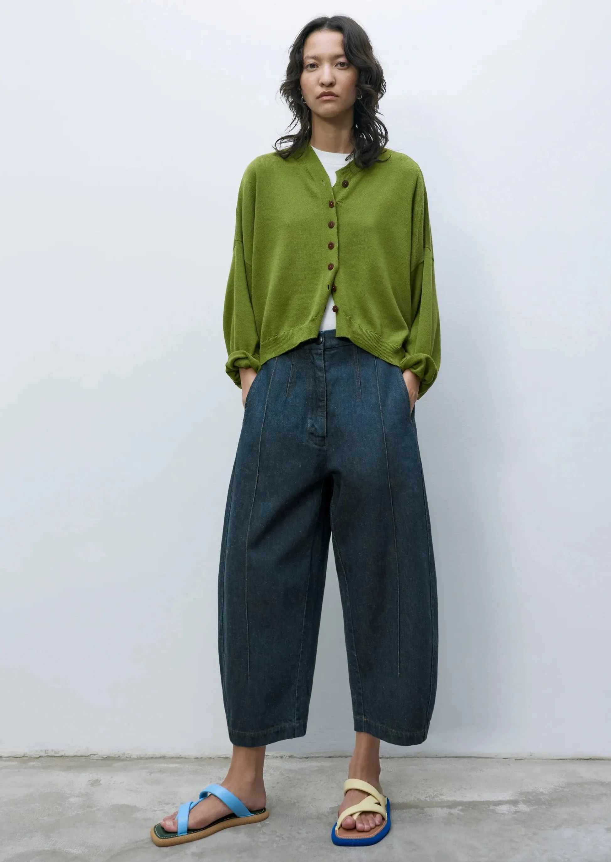 Cotton & Cashmere Cardigan, Woodbine
