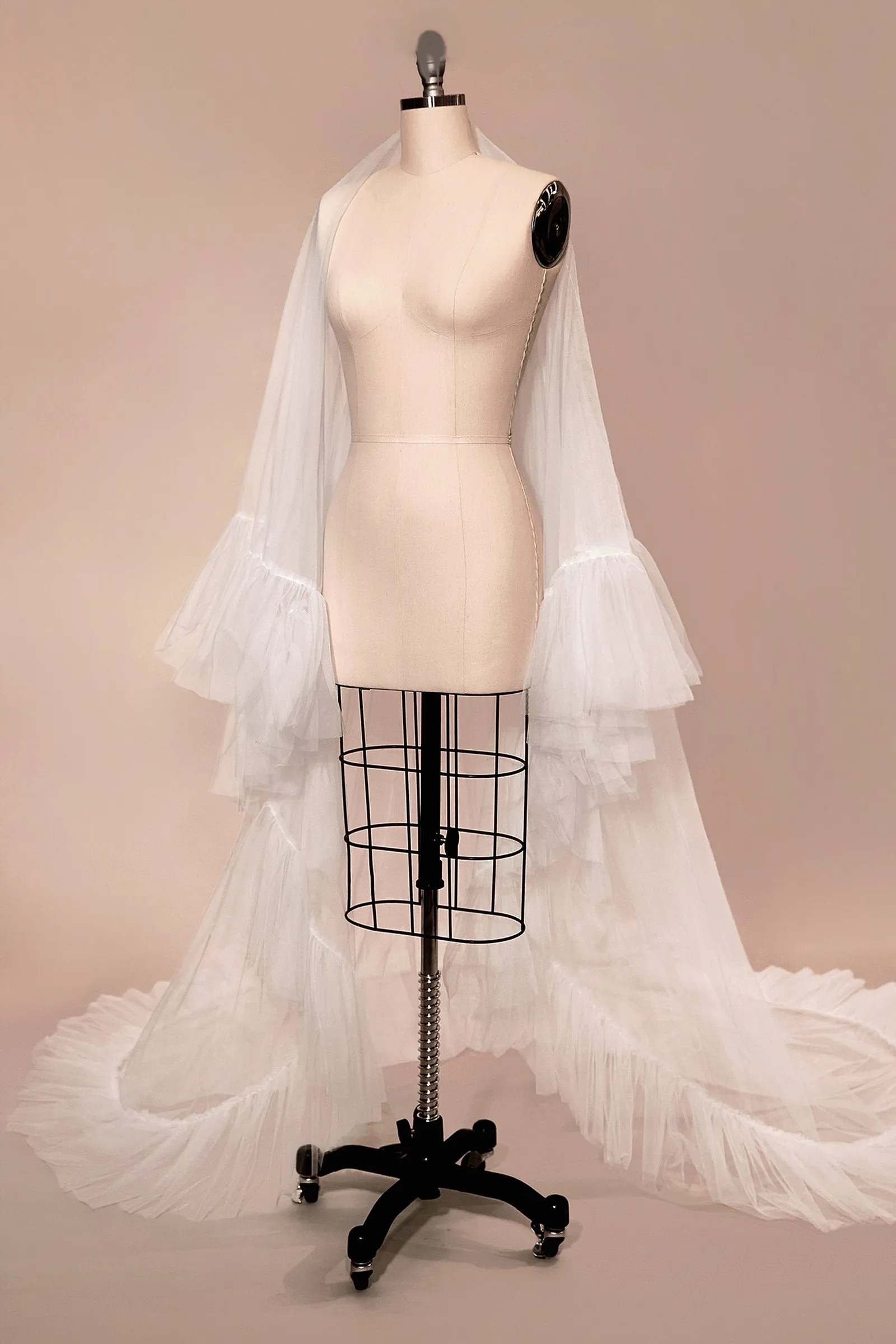 Couture Ruffle Edge 2-Tier Veil