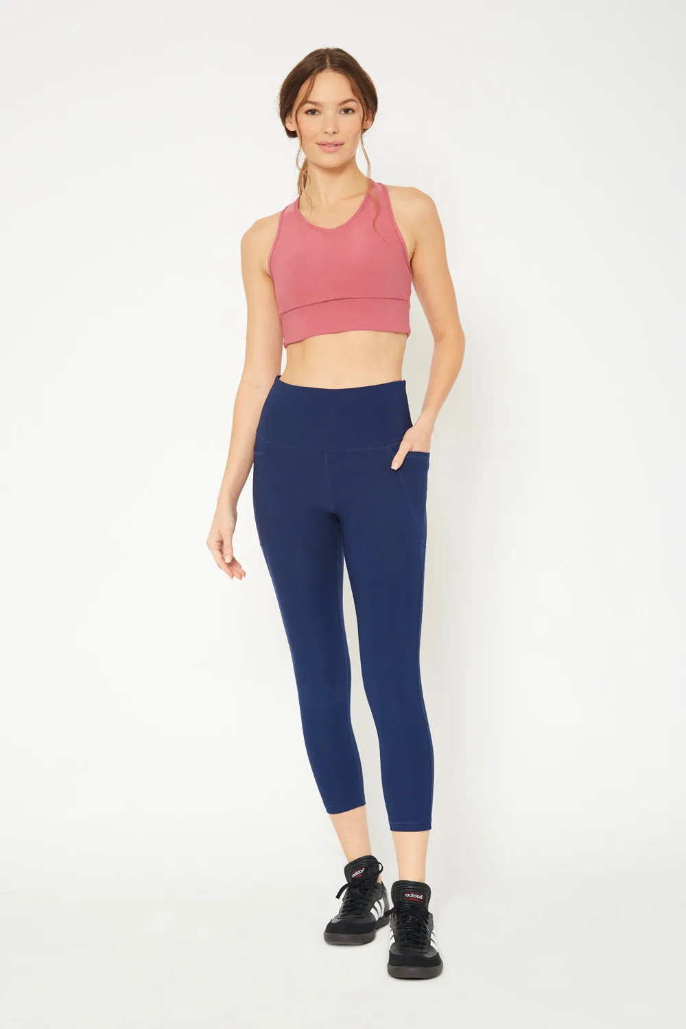 Cover Girl label mid rise 7/8 leggings
