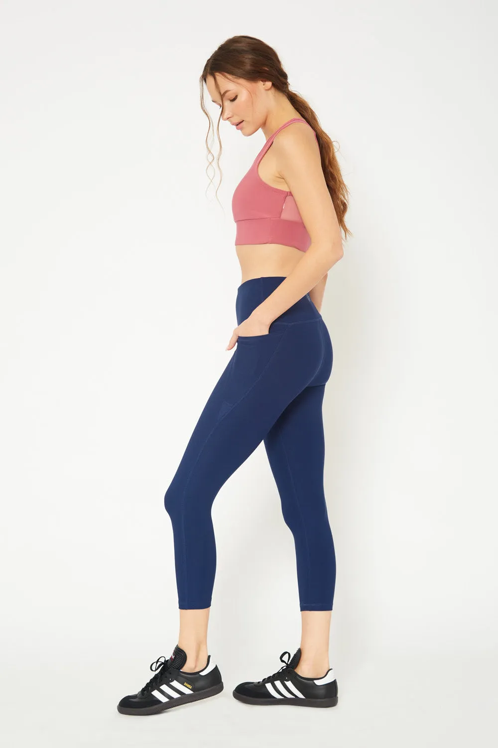 Cover Girl label mid rise 7/8 leggings