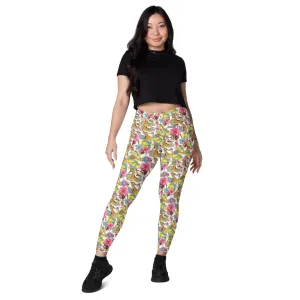 Crossover leggings with pockets 'Positano'