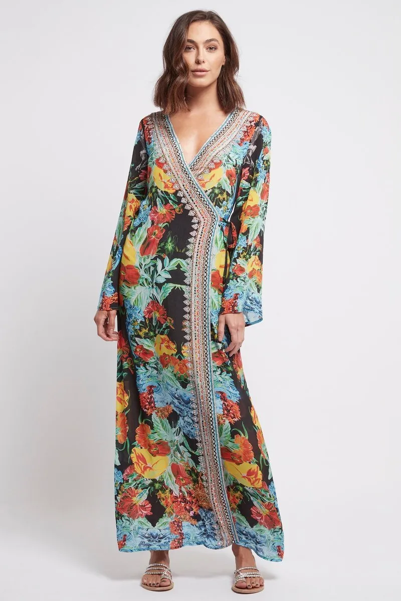 Cuban Nights Wrap Dress