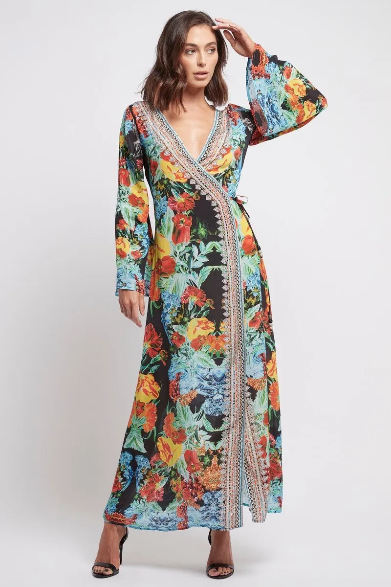 Cuban Nights Wrap Dress