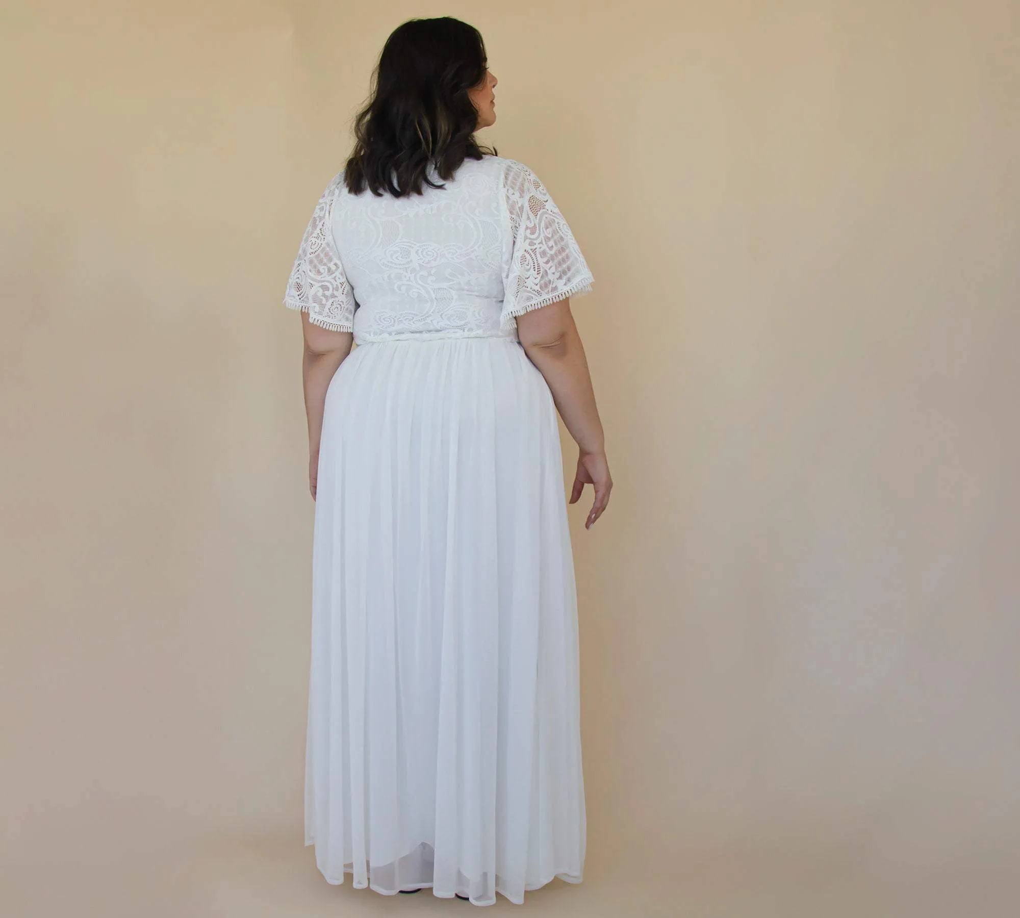 Curvy Dress With Chiffon #1321