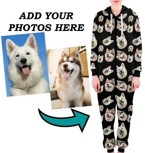 Custom Adult Onesie Pajamas | Personalized Face On Jumpsuit Pajamas