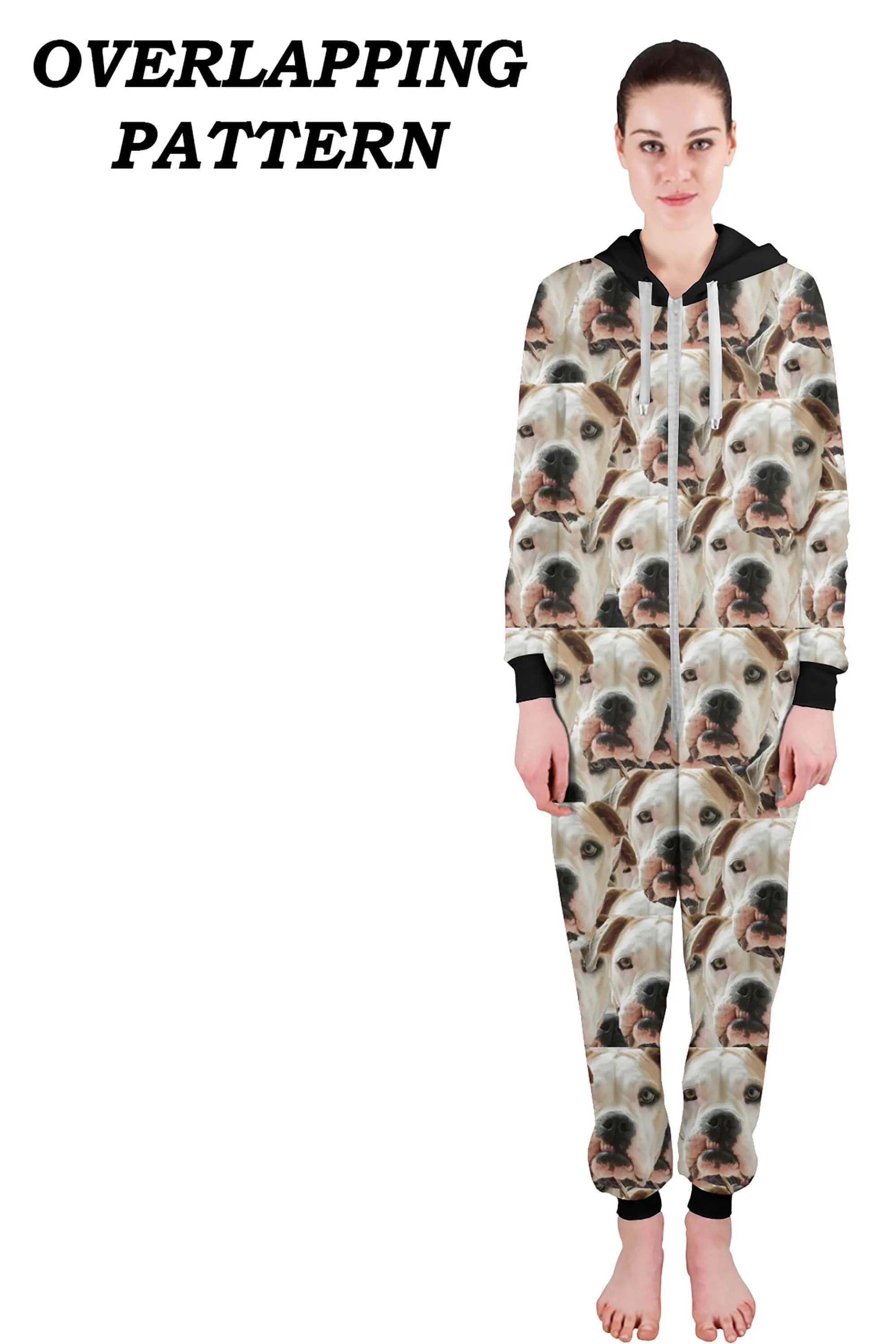Custom Adult Onesie Pajamas | Personalized Face On Jumpsuit Pajamas