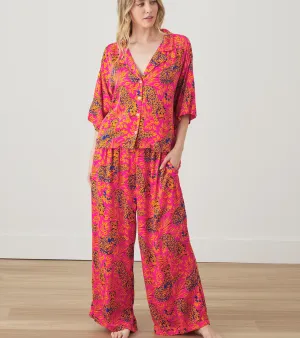 D City Cats Satin Wildest Dreams PJ Set
