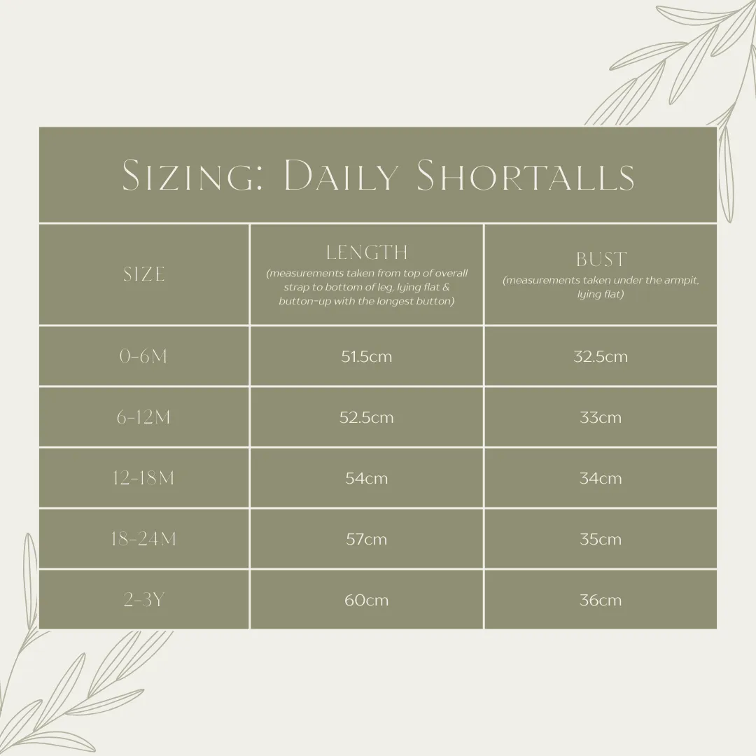 Daily Shortalls (Ivory)