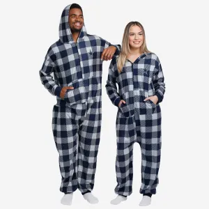 Dallas Cowboys Plaid One Piece Pajamas