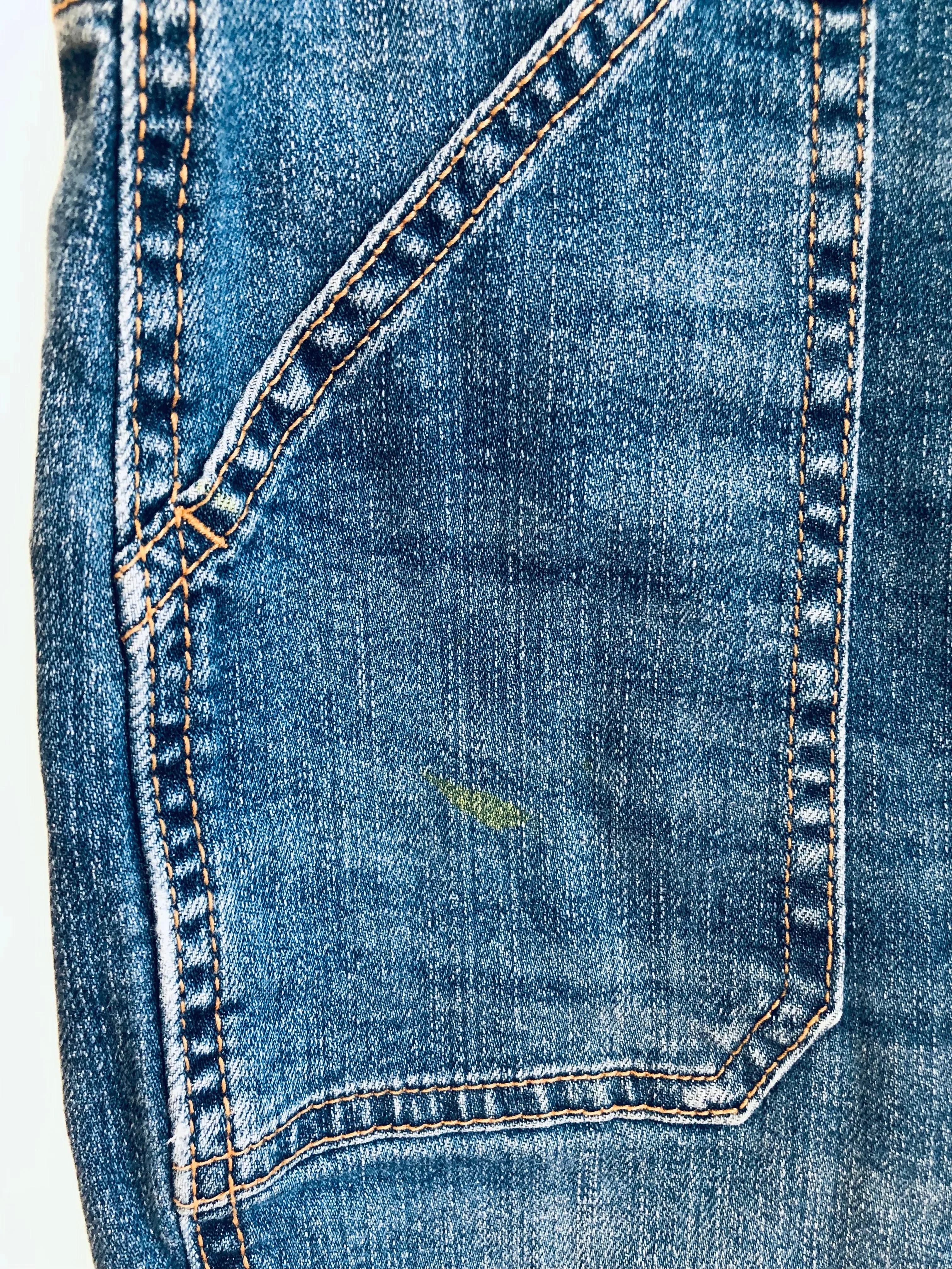 Denim Overalls (mark on pocket) // 10Y