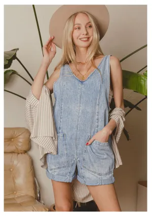 Denim Short-Alls