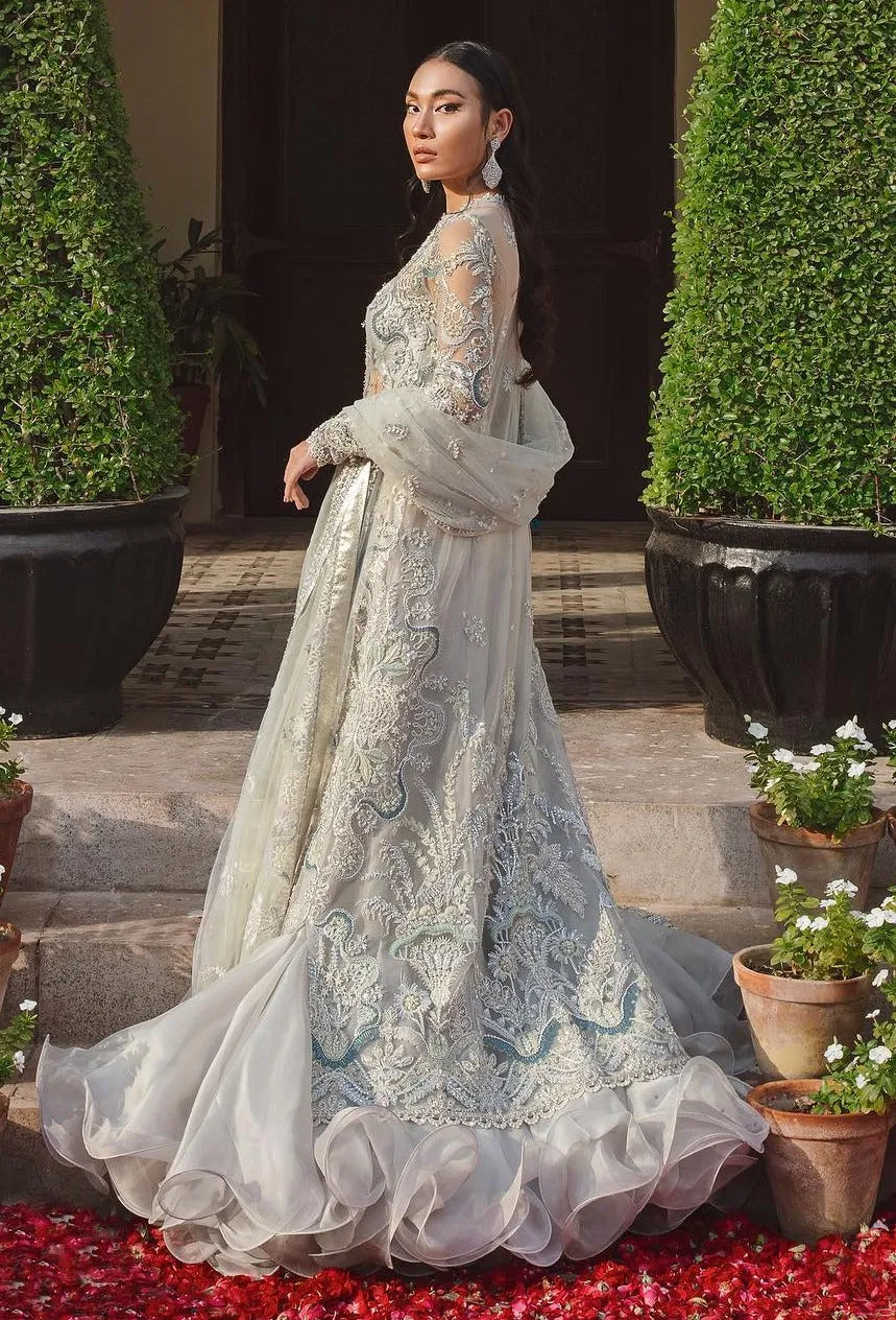 Designer Indian Chiffon Maxi Dress for Bride #BN1230