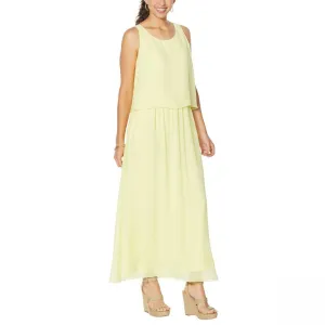 DG2 by Diane Gilman Mixed Media Easy Tank Maxi Dress