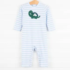 Dominic the Dino Romper, Light Blue