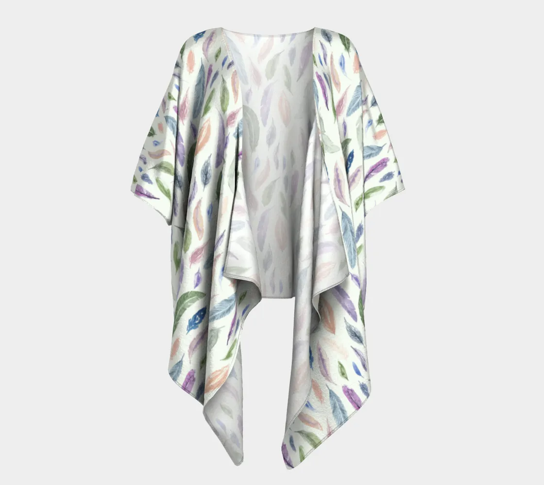 Draped Kimono – Feathers