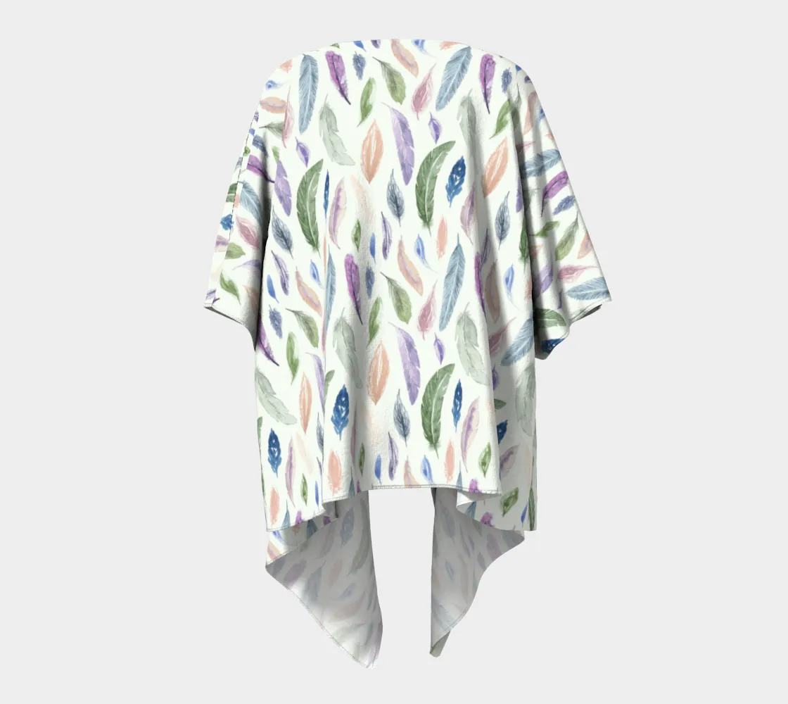 Draped Kimono – Feathers