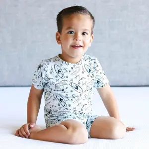 Dream Big Little Co Surf's Up Dream Short Set