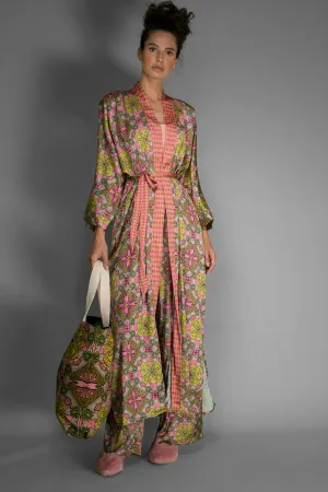 Duchess Floral Satin Kimono