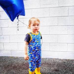 DUNS Sweden Fish Dungarees - Blue
