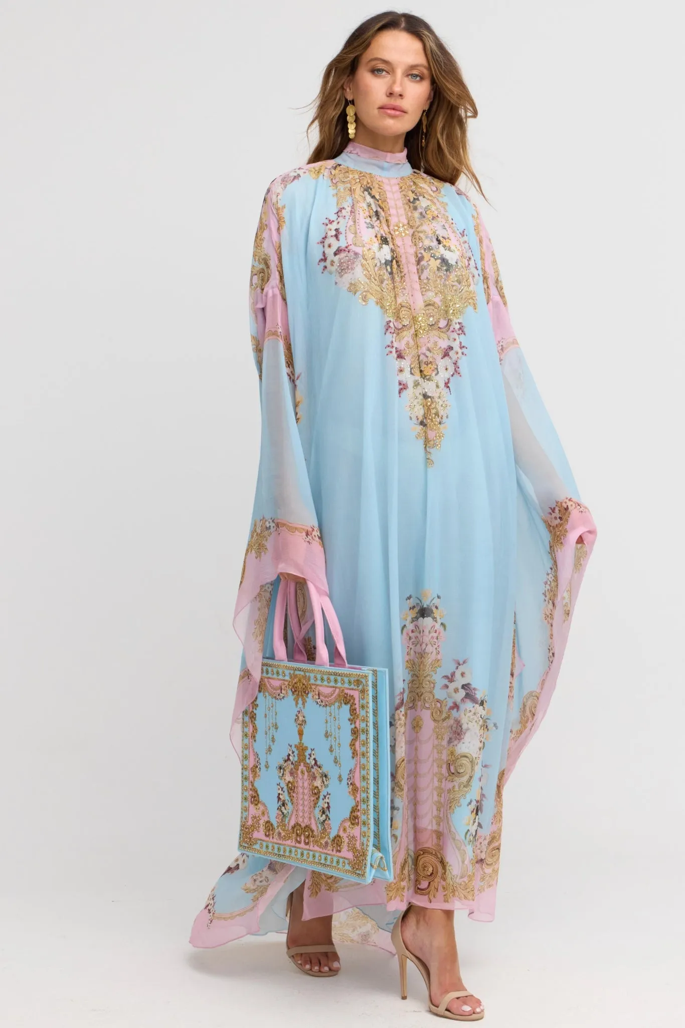 Dusk Till Dawn High-neck Maxi Kaftan