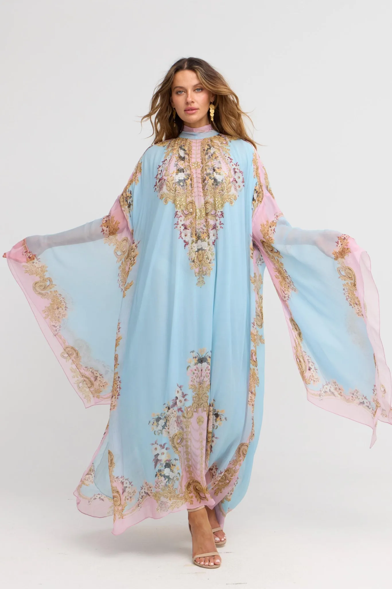 Dusk Till Dawn High-neck Maxi Kaftan