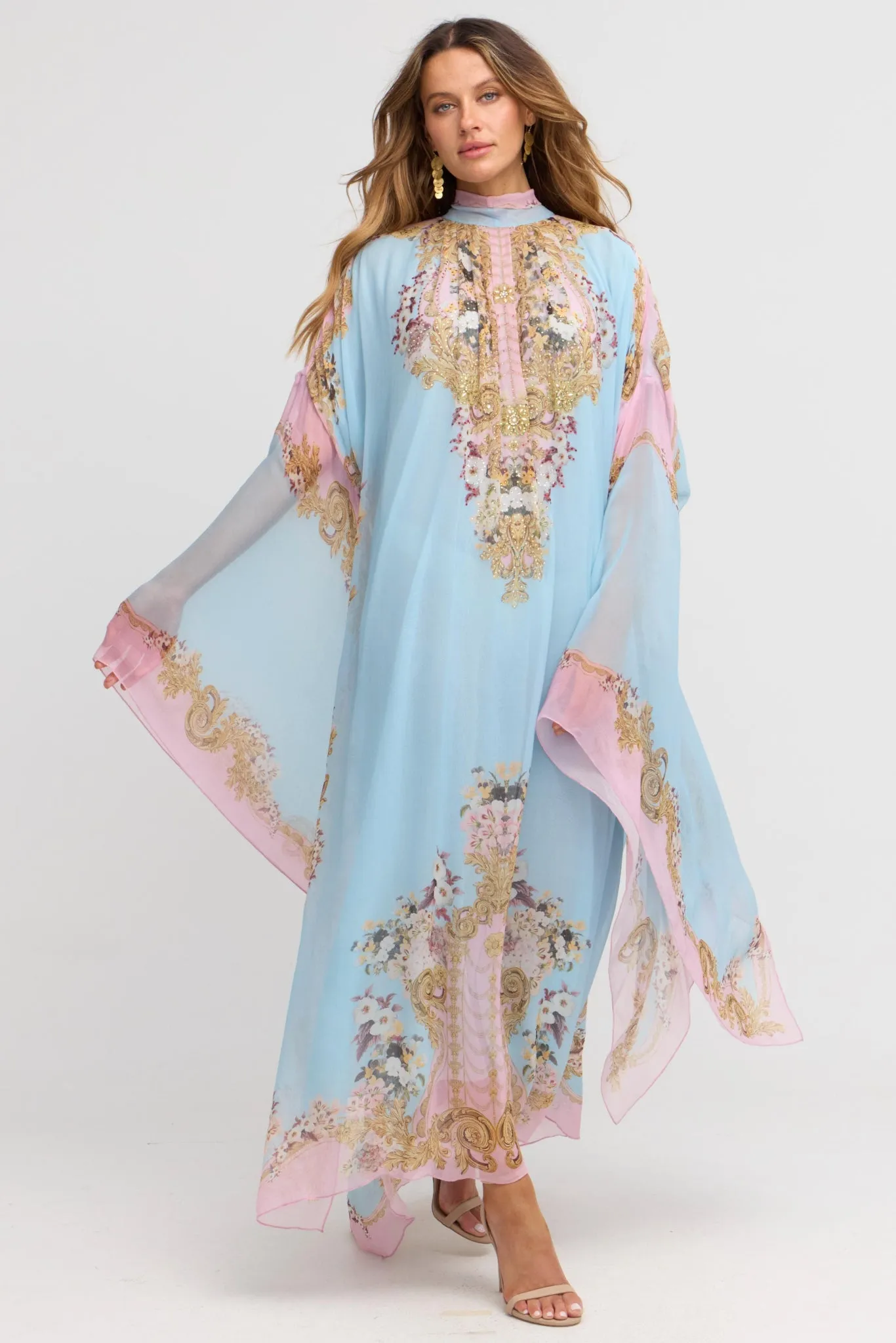Dusk Till Dawn High-neck Maxi Kaftan