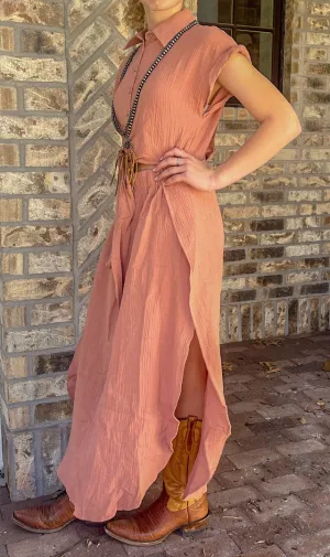 Dusty Mauve Summer Dress
