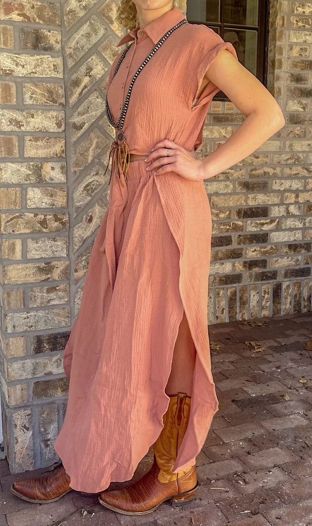 Dusty Mauve Summer Dress