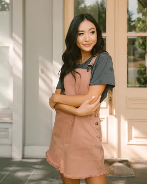 Dylan Overall Dress // Clay