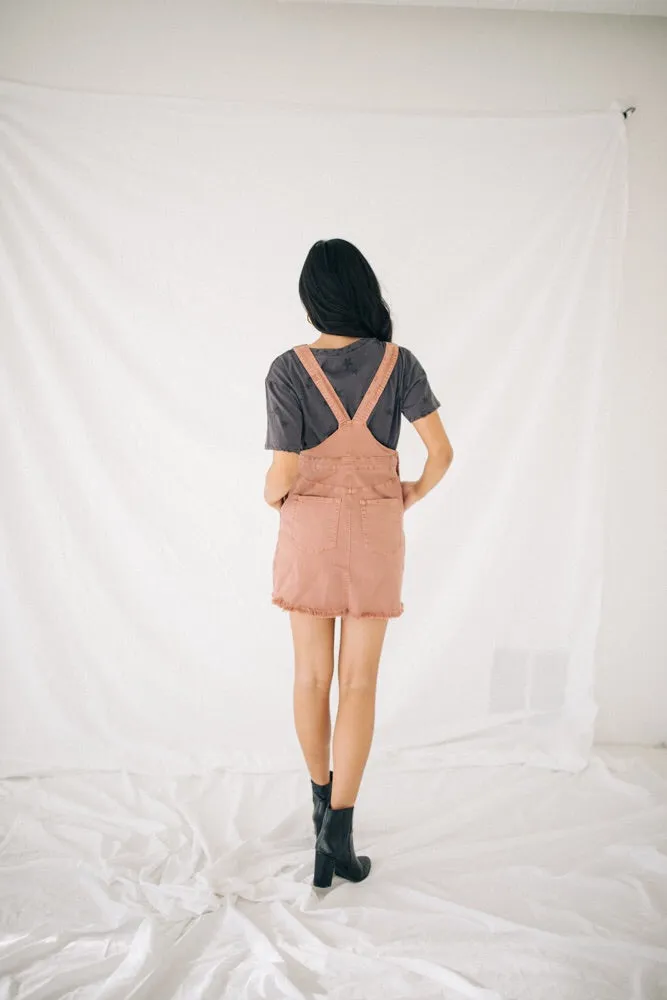 Dylan Overall Dress // Clay