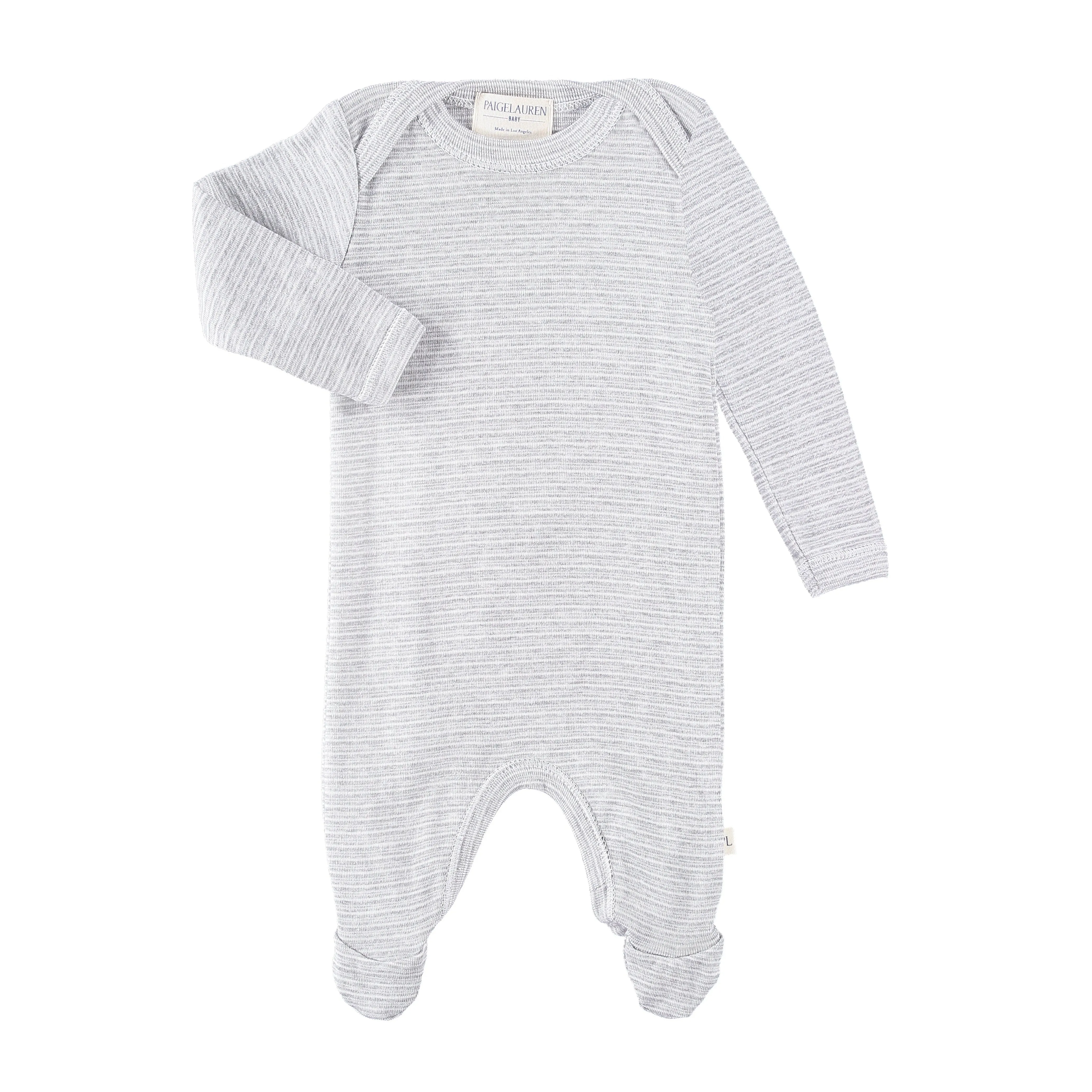 Eco-Rib Lap Tee Footie Pajama