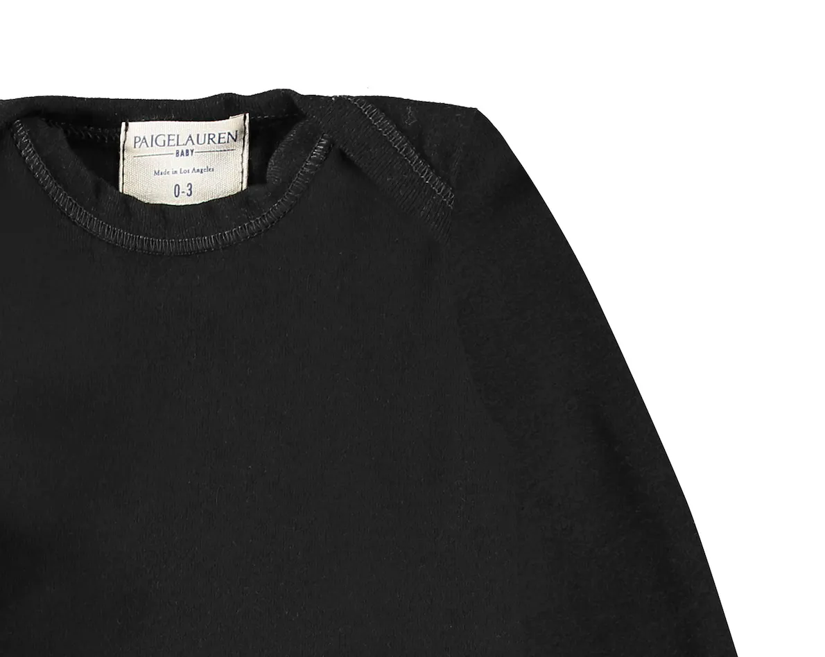 Eco-Rib Lap Tee Footie Pajama