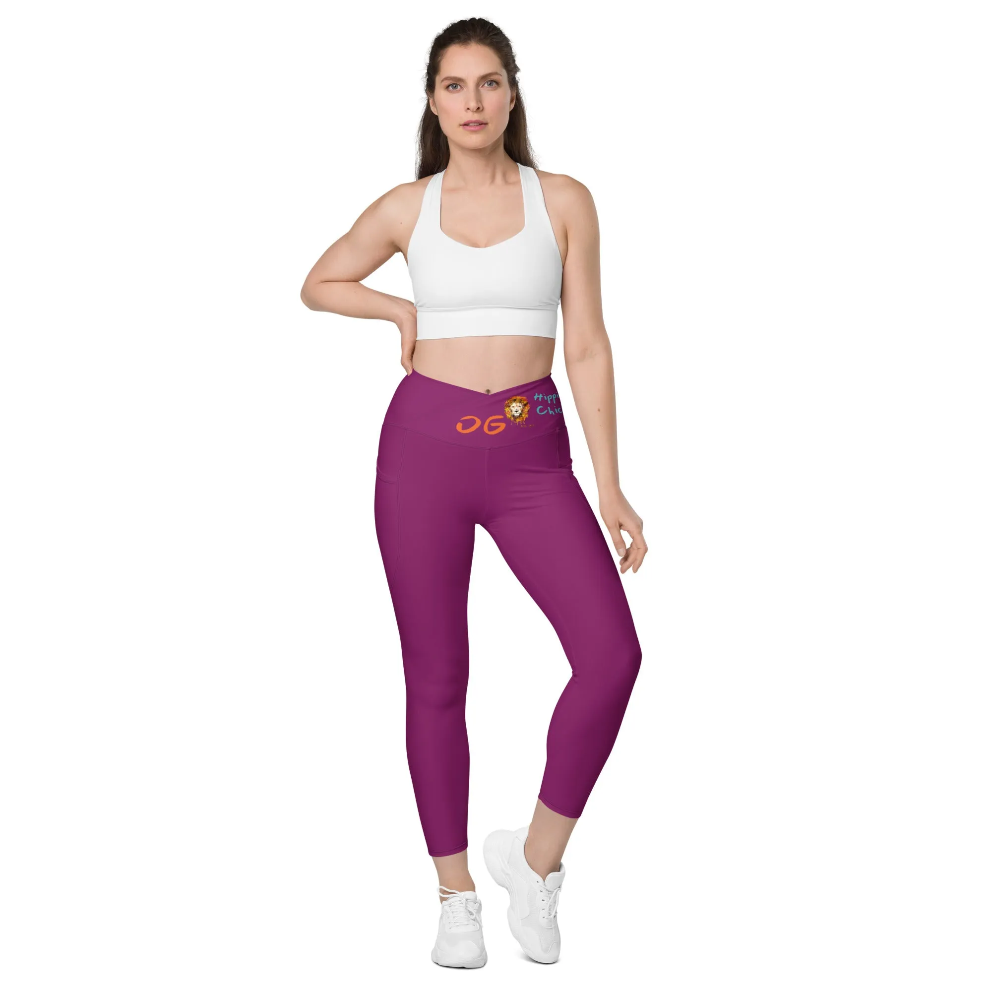 Eggplant Crossover Leggings